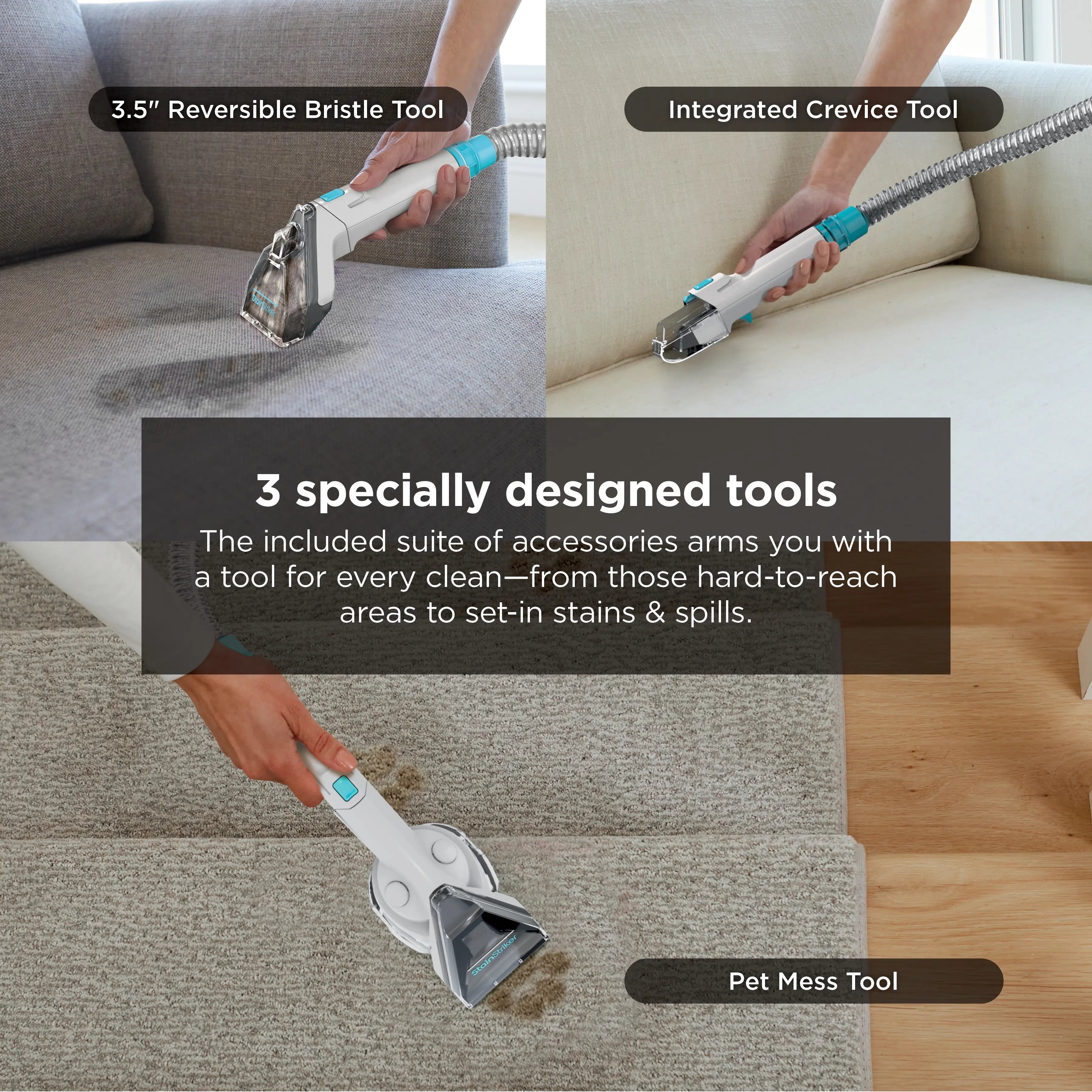 Portable Carpet and Upholstery Cleaner - Spot, Stain, and Odor Eliminator