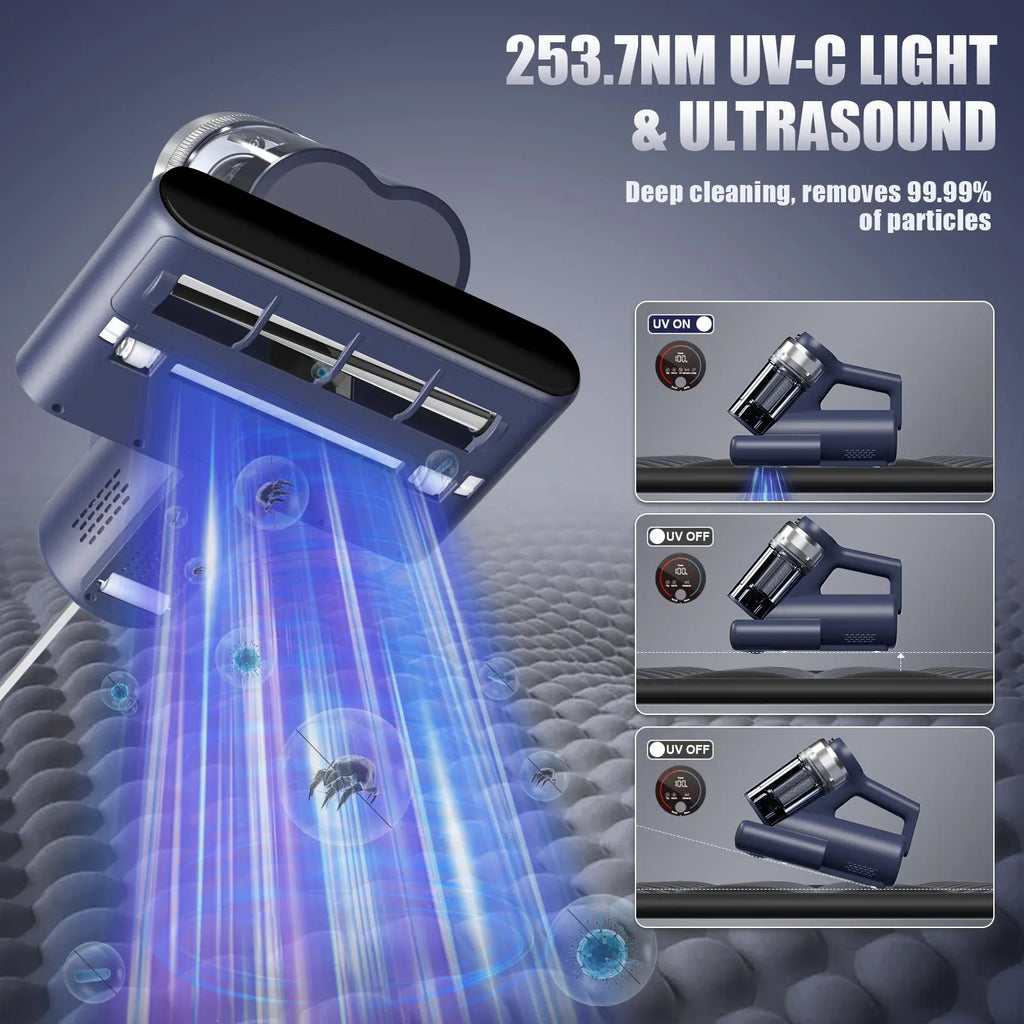 Mattress Vacuum Cleaner for Dust Mites, 16Kpa Powerful Suction