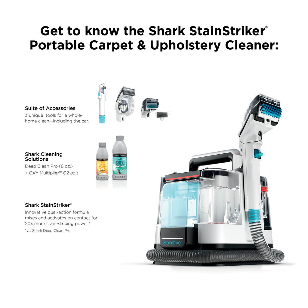 Portable Carpet and Upholstery Cleaner - Spot, Stain, and Odor Eliminator